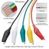 10 Pieces &5 Colors Test Lead Set & Alligator Clips,19.7 inches Electrical DIY Test Leads Alligator Double-ended Crocodile Clips