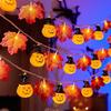 LED Maple Pumpkin String Lights Halloween Christmas Thanksgiving Party Decor