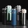 Stainless Steel Insulated Coffee Cup Gift Set with Three Lids
