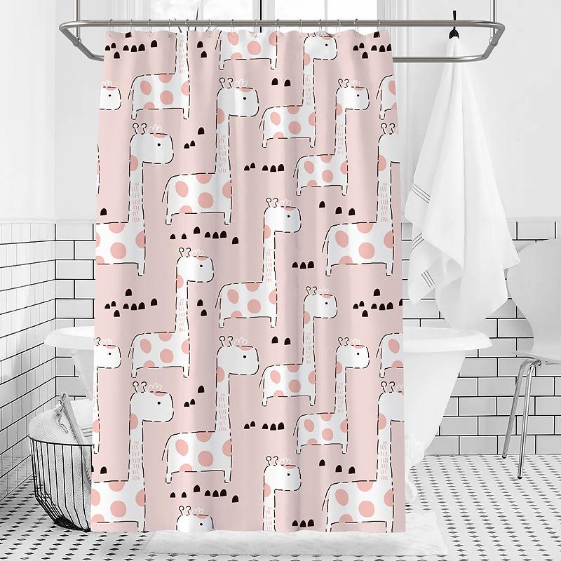 Koupelna zesílená vodotěsná záclona odolná proti plísním sprchový závěs Sprchový oddíl Závěs Sprchový závěs Koupelnový závěs Bez perforace