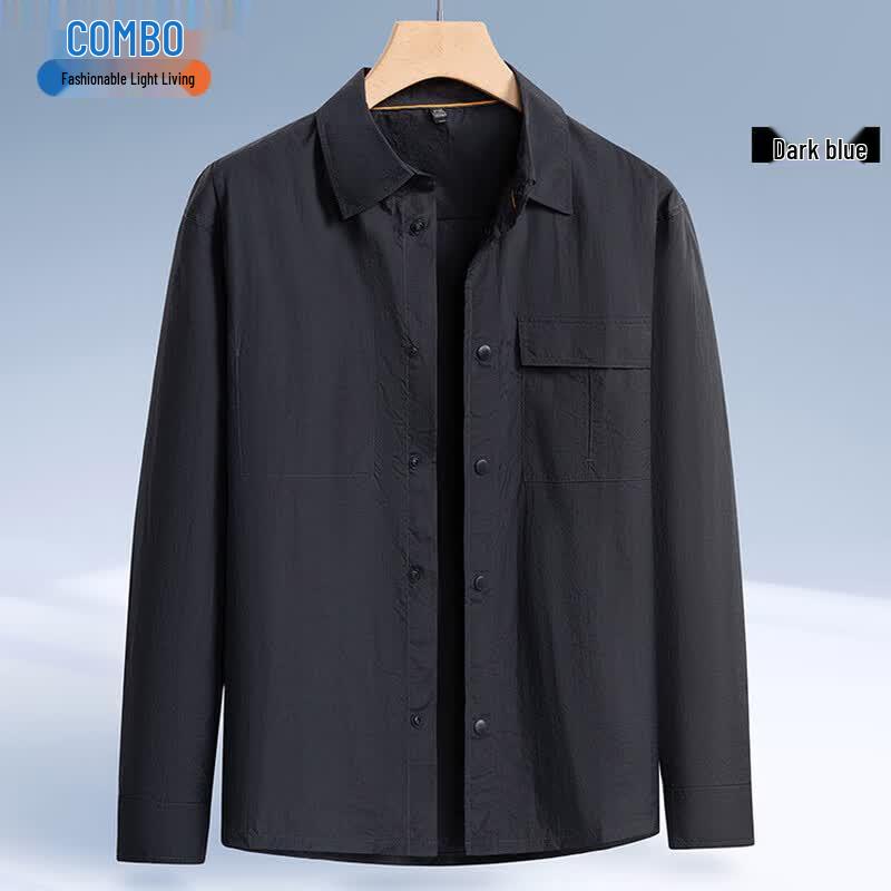 

Men s Quick-Dry Long-Sleeve Casual Shirt M/46