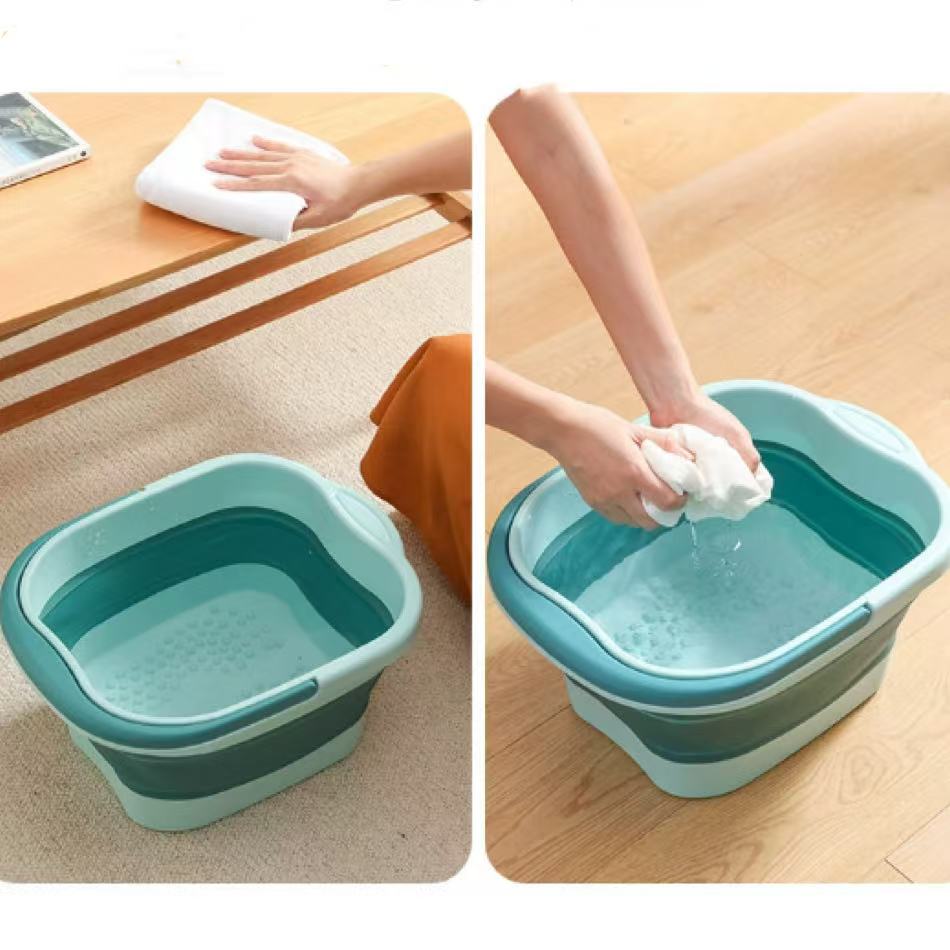 Faltbare Fußbad Massage Eimer Einweichen Eimer Klapp Becken Spa Fußbad Eimer Haushalt Sauna Badewanne Pediküre Bad Badewanne
