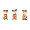 Xmas Reindeer Ornament Resin Statue Cartoon Cute Elk Figurine Tabletop Desktop Ornament