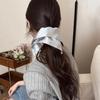 Solid Color Large Hair Tie Shiny Rubber Bands New Ponytail Hold  Hair Accessories