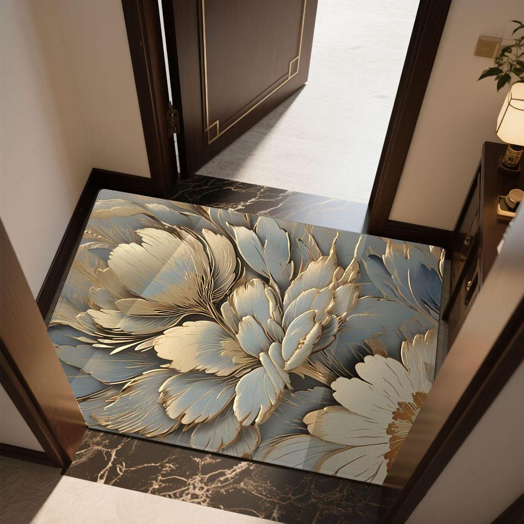 Chinese Retro Entrance Door Mat Dirt Resistant and Easy To Maintain Entrance Mat Anti Slip Carpet