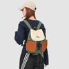 Color Block Student Schoolbag Men's Backpack Women's Large Capacity Multi-Pocket Backpack