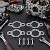 Carbon-Composite Cylinder Head Gasket Kit, Formed Center and Side Openings, Part 24 041 49-S for Engine Sealing Component Replacement