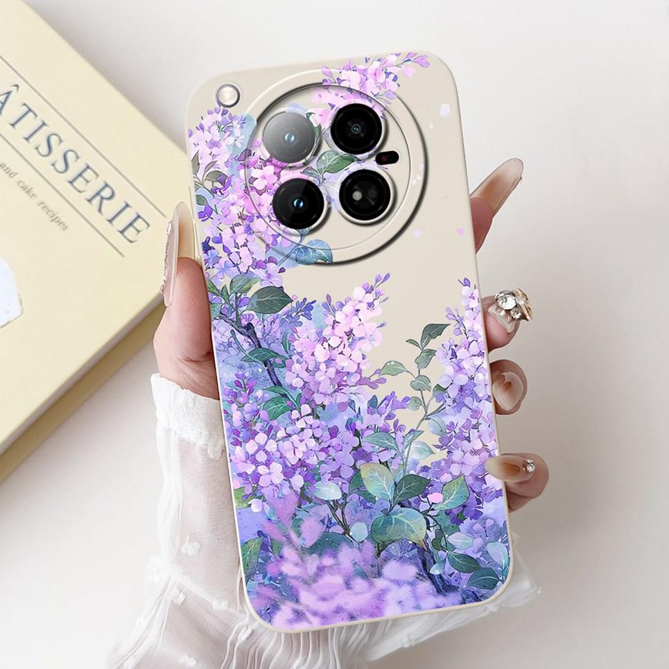 For Infinix Zero 40 4G 5G Back Cover 6.78" On Infinix X6860 X6861 Capa Flower Butterfly Women Fashion Phone Case Liquid Silicone