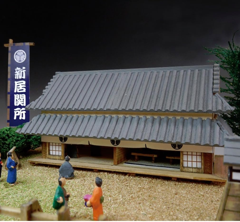Woody Joe Fifty-three Stations of the Tokaido: Arai Barrier, Wooden Model Assembly Kit (Scenery)