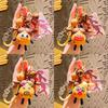 Adorable Potato Family Keychain Cute Cartoon Potato Doll Bag Charm Pvc Zinc Alloy