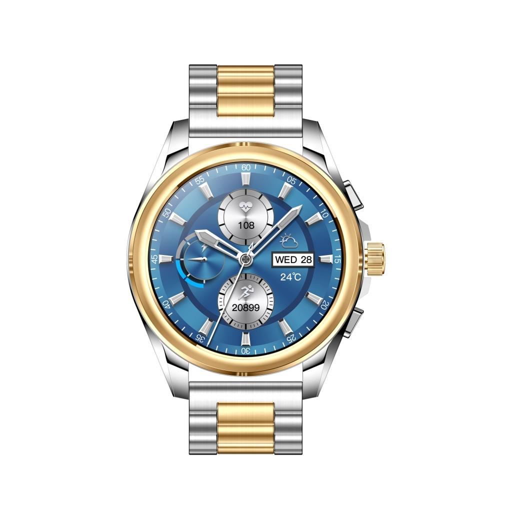 Rainbuvvy KC83 Bluetooth Call Smartwatch 1.43inch Round Screen JL7013A6 Android 1ATM Waterproof Watch 450mAh Support Multi-language Heart Rate