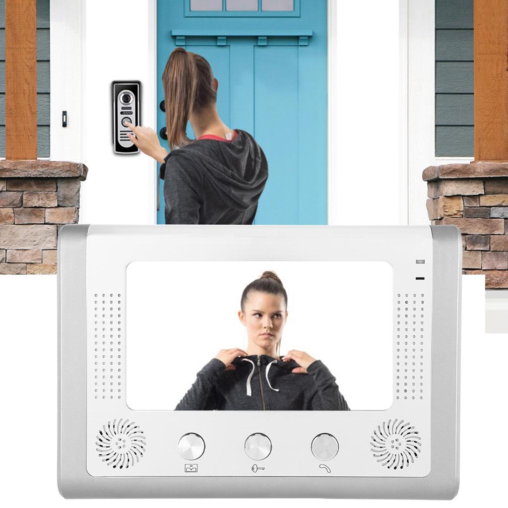 Écran TFT-LCD couleur filaire 7 pouces Vision nocturne IR Interphone vidéo Sonnette Téléphone de porte
