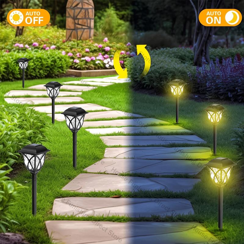 2025 Solar Yard Lights Bright Lawn Lights Outdoor Waterproof Led Solar Pathway Lights Landscape Path Lights Outdoor Decoration