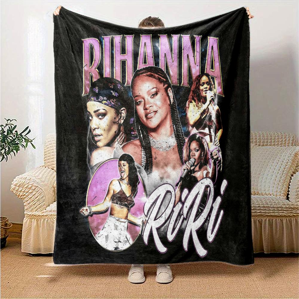Rihanna Blanket, High quality Comfortable for All Seasons, Home Decor, Warmth and Comfort