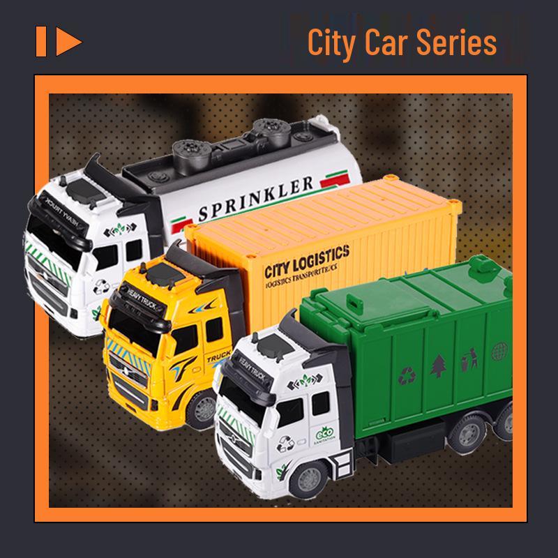 Little King Alloy Toy Pull-Back Excavator - Children's Construction Vehicle Model 