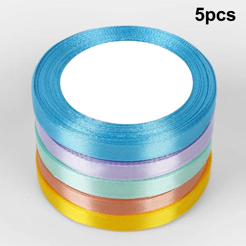 22 Meters/Roll 10 Mm Silk Satin Ribbons Christmas Halloween Birthday Party Gift Wrapping Ribbons Diy Handmade Crafts Material