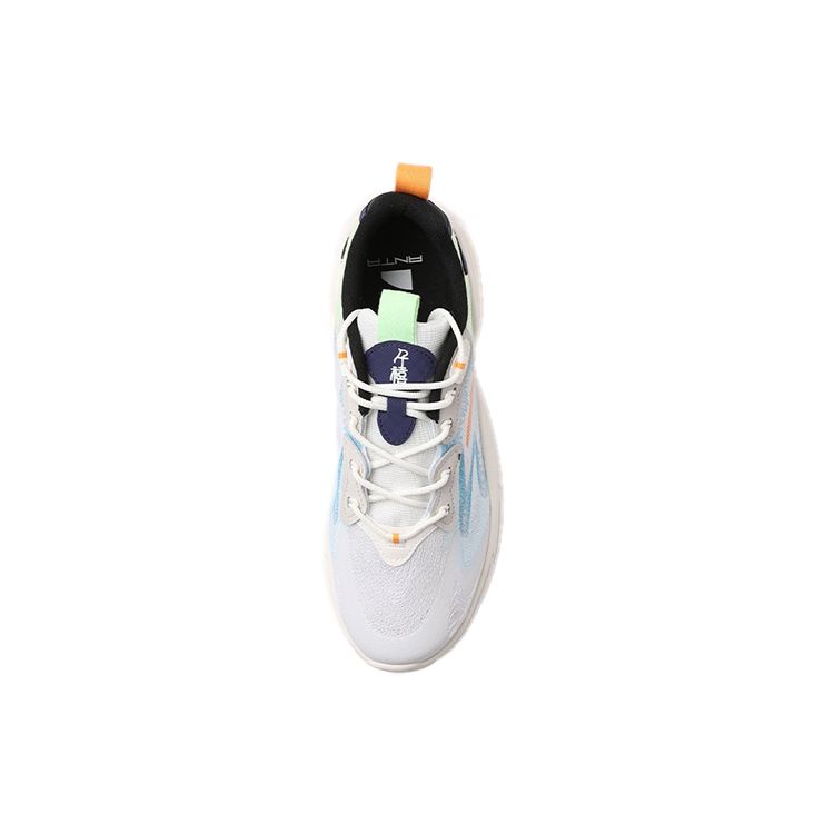 Anta Lifestyle Series Non-Slip Wear-Resistant Low-Top Dad Shoes Men Sneaker Blue White 112128891-3