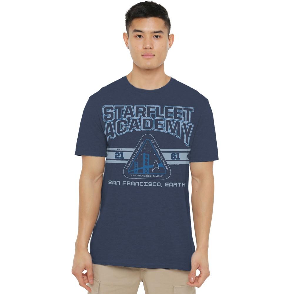 Star Trek Starfleet Academy Earth T-Shirt S-3XL Navy XXL