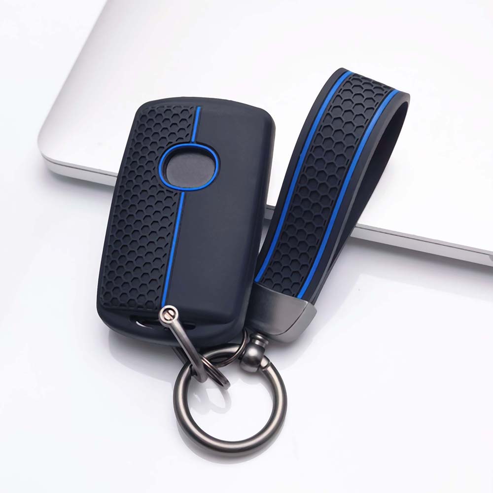 Key Fob Cover for Mazda Cx3 Cx5 Cx7 Cx9 Mx5 Miata with Keychain Anti-Scratch Guard Shockproof Protection Soft Grip Texture Responsive Button Touch