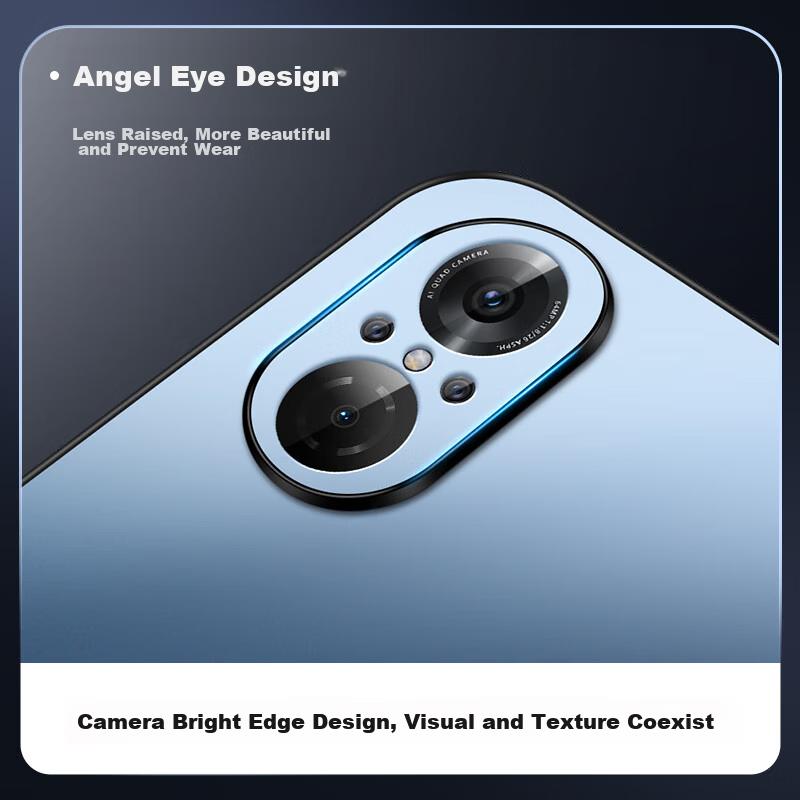 Huawei Nova 9 SE Phone Case, Nova 9 SE Protective Cover, AG Frosted Lens Full Protection, Real Machine Feel, Simple Style, Shockproof,, Graphite Black