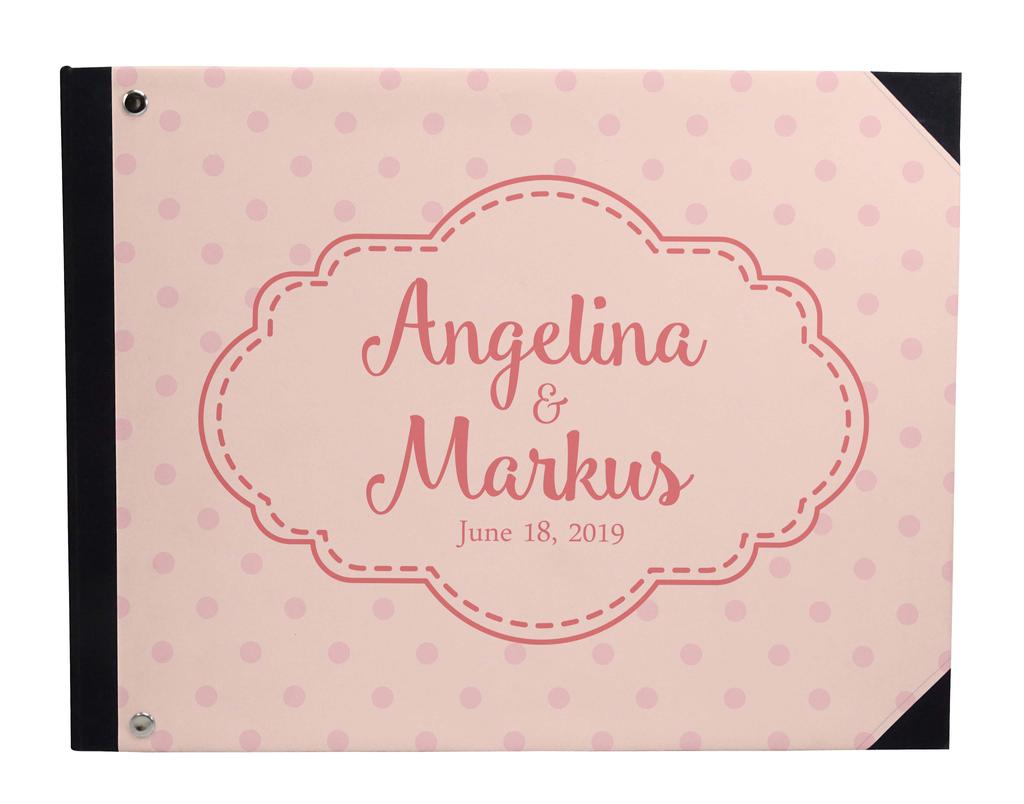 Darling Souvenir Blue Floral & Geometric Hardbound Cover Printed Anniversary Wedding Guestbook Scrap Book-7 X 9