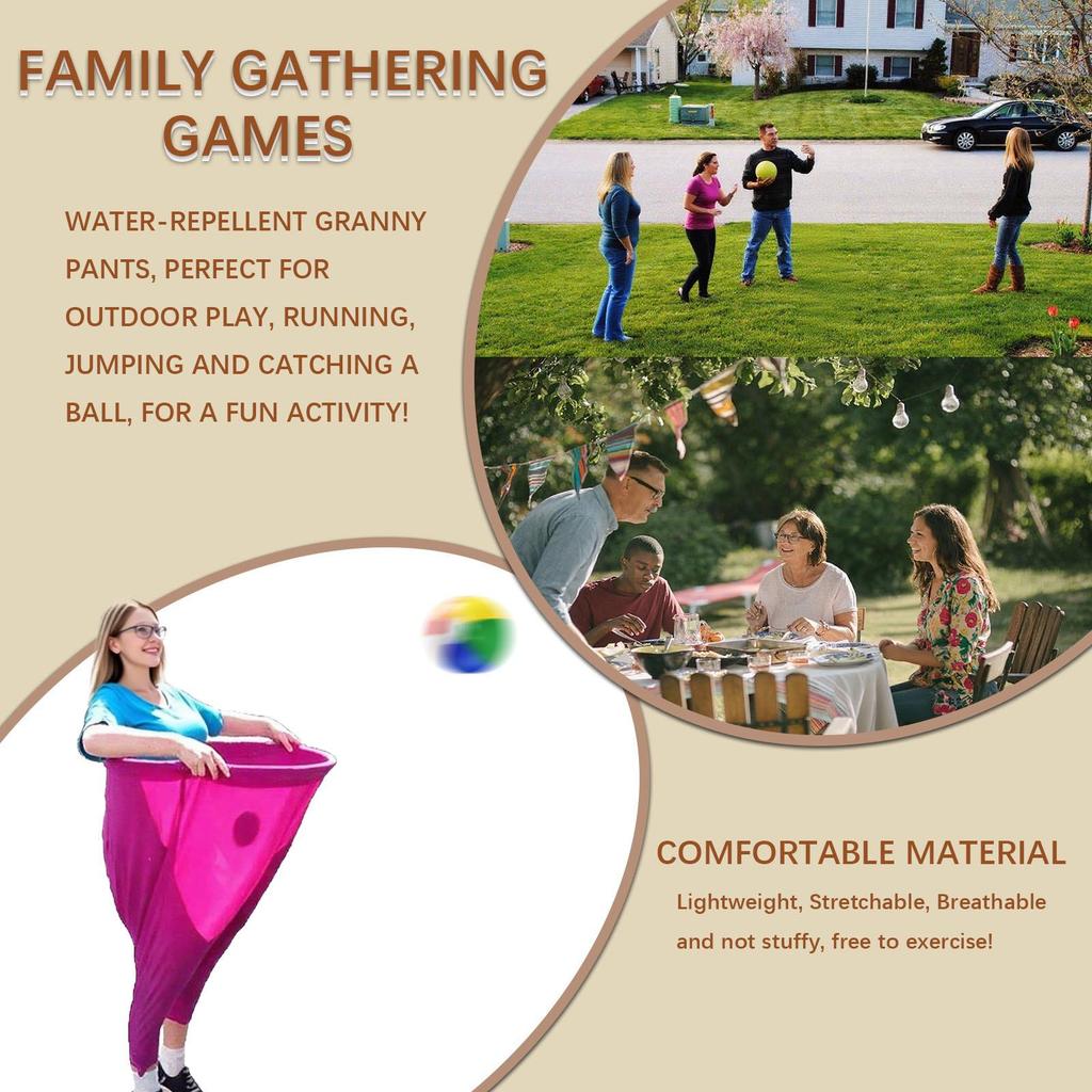 Granny's Outdoor Catch Game Pants: Team Challenge for the Yard