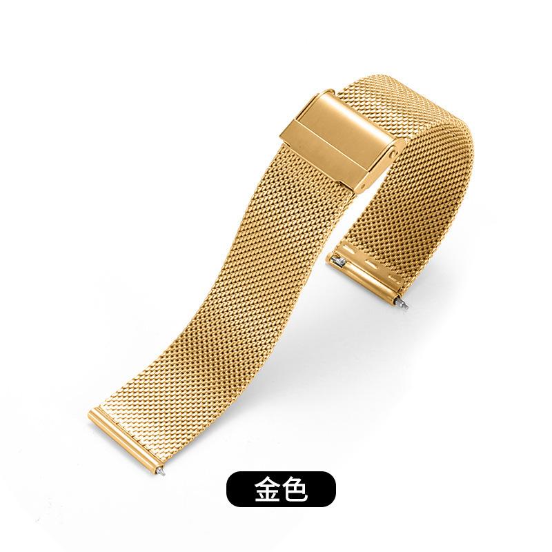 Geeignet für DW Doppelschnalle Mailänder 06 Draht Edelstahl-Geflechtband Apple S11 Samsung Huawei GT5 Armband