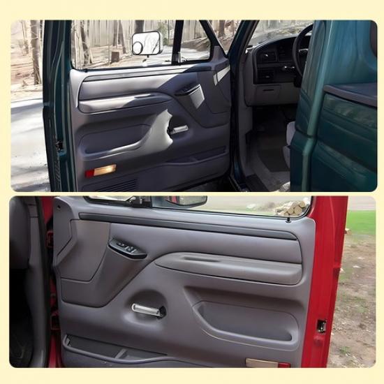 Pair Chrome Metal Ide Interior Door Handle Fit F-150 F-250 F-350 Bronco 87-96