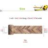 Wood Grain Peel and Stick Vinly Floor Wall Sticker, Non-Slip Tiles Transfer Sticker Roll for Floor Wall, Herringbone, 7.87x118inch