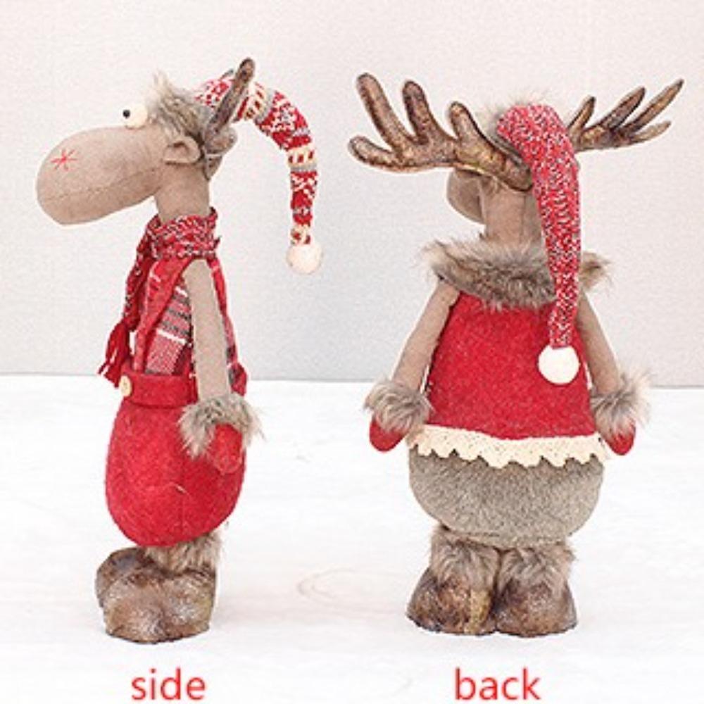Soft Christmas Elk Telescopic Doll Festival Merry Christmas Decoration New Year Supplies
