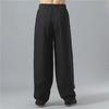 Men's Summer Cotton-Linen Wide-Leg Elastic Waist Pants
