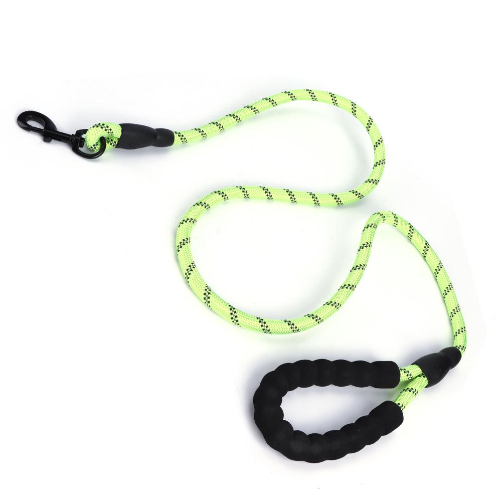 Pet Pulling Leash Nylon Reflective Dog Chain Safety Rope for Puppy Medium Large Dogs Running Walking Training