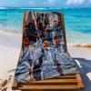 Manchester City Beach Towel Super Soft Microfiber Quickdry Fabric Comfortable Lightweight