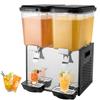 VEVOR Commercial Beverage Dispenser, 2 Tanks 18 L Per Tank Juice Dispenser
