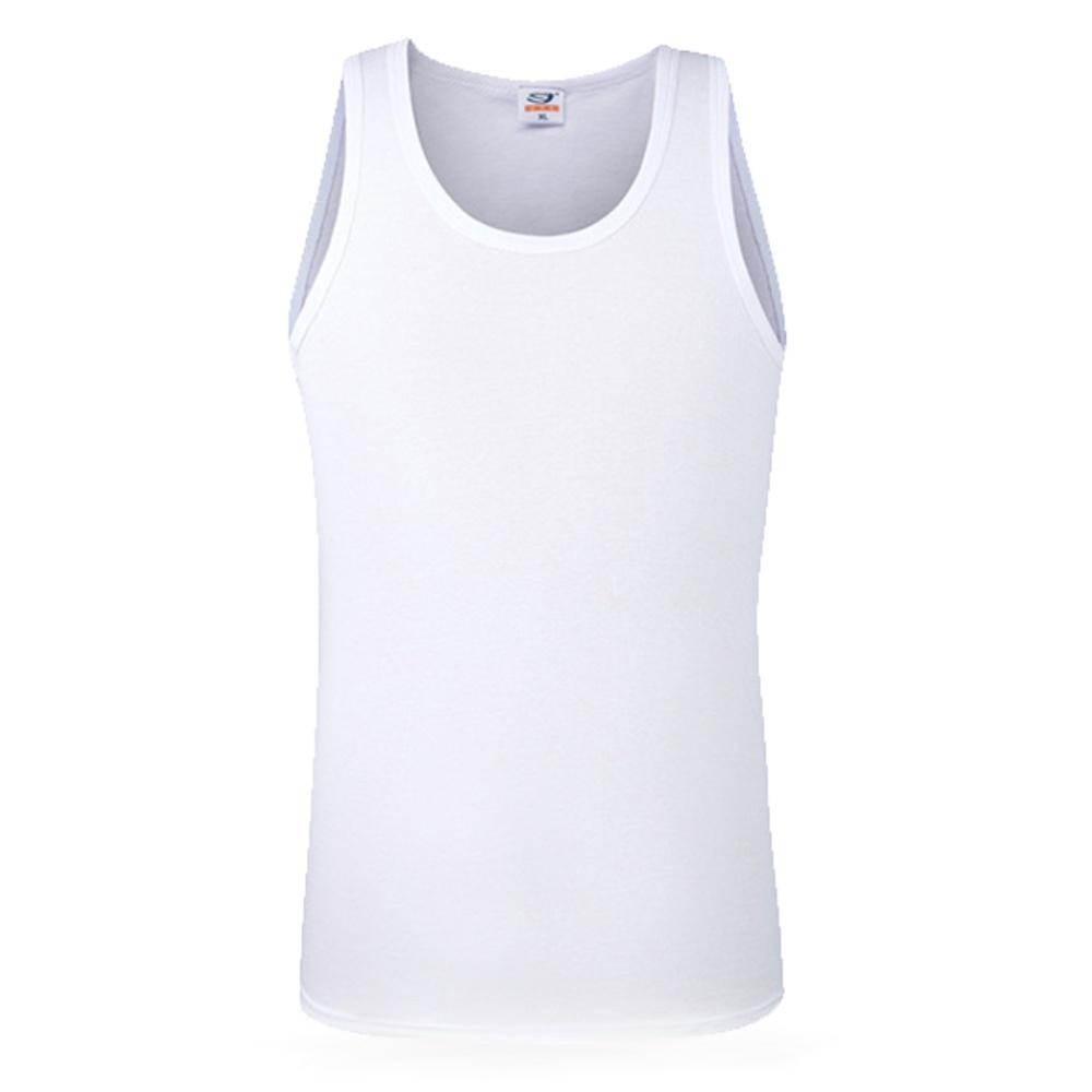 Buy Solid Color Sleveless Tank Tops Men 