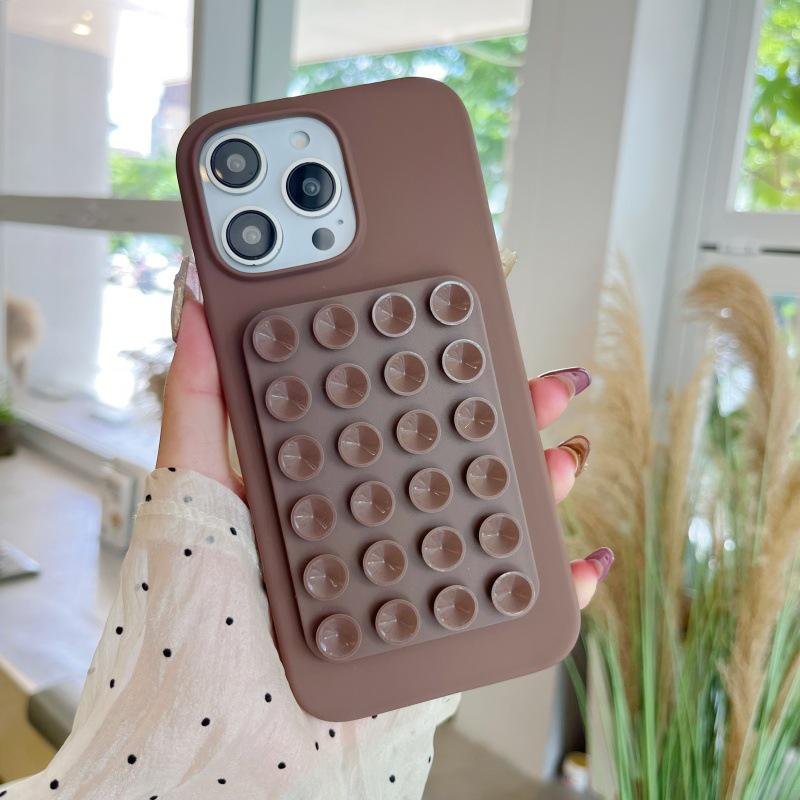 Multifunctional Silicone Suction Cup Phone Stand & Back Sticker