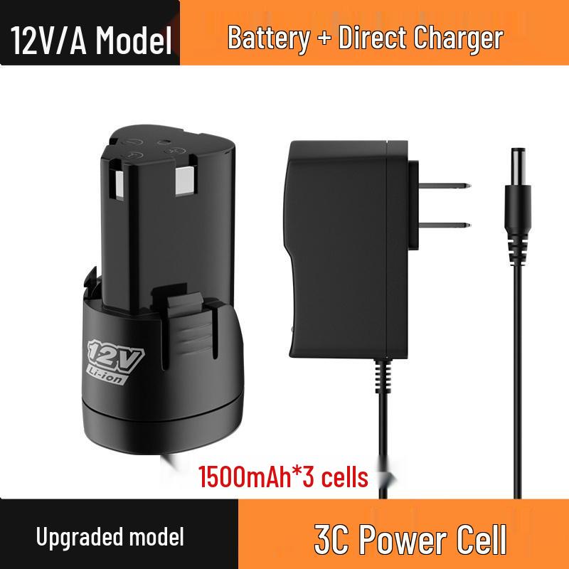 12V Lithium-Ion Universal Charger for Electric Drills, High-Capacity Tools, Screwdrivers, and Pistol Drills