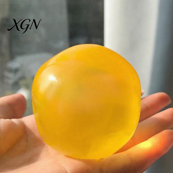 Emotional Release Toy 2/4/6Pcs Clear Coconut Oil Squeeze Ball Anxiety Relief Shapeable Stress Office Desk Soft Stretchy DIY Moldable