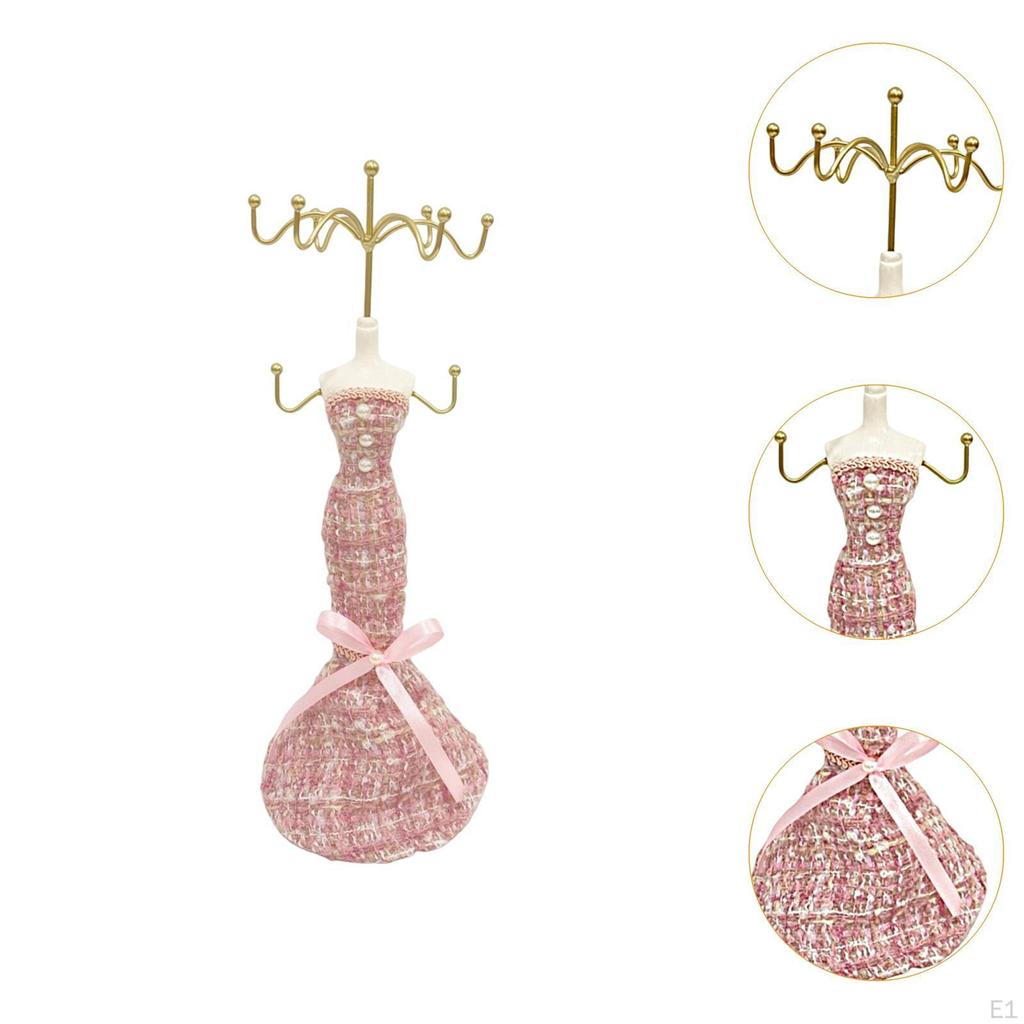 Model Dress Jewelry Display Stand Earring Necklace Holder Gift Home Decoration Hanging Rack
