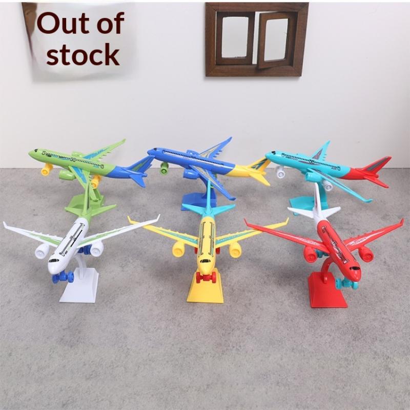 1/3/5Pcs Plastic Aircraft Ornament Diy Assembled Airplane Model Toy Color Random For Kids Children Education Collection Gift