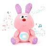 REMOKING Baby Toy with Music Projector Light Stuffed Animal Rabbit Gentle Tone Rotating Light Baby Newborn Baby Gift Boy Girl Gift (White)