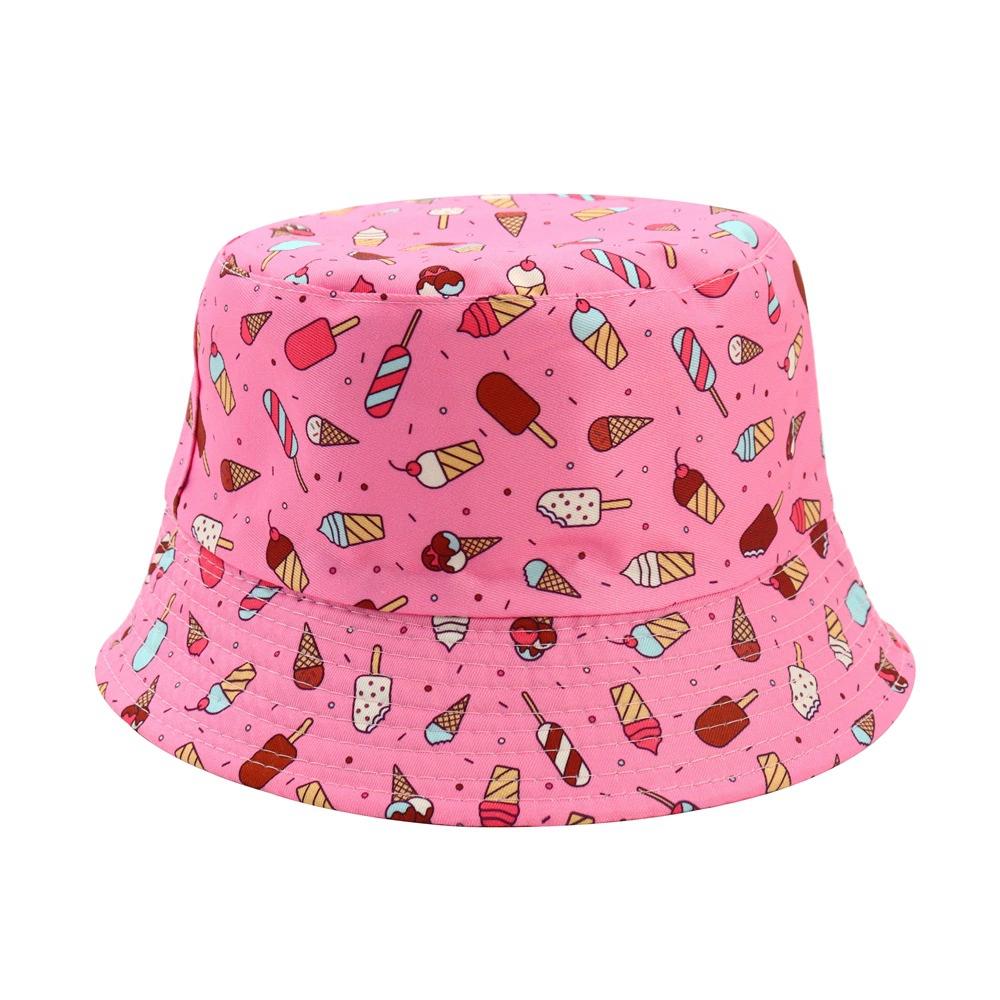 Baby Bucket hat 2-5 Years Old Children Cartoon Infant cap Boys Girls Hat Sun Protection Breathable Cute Shade Basin hat