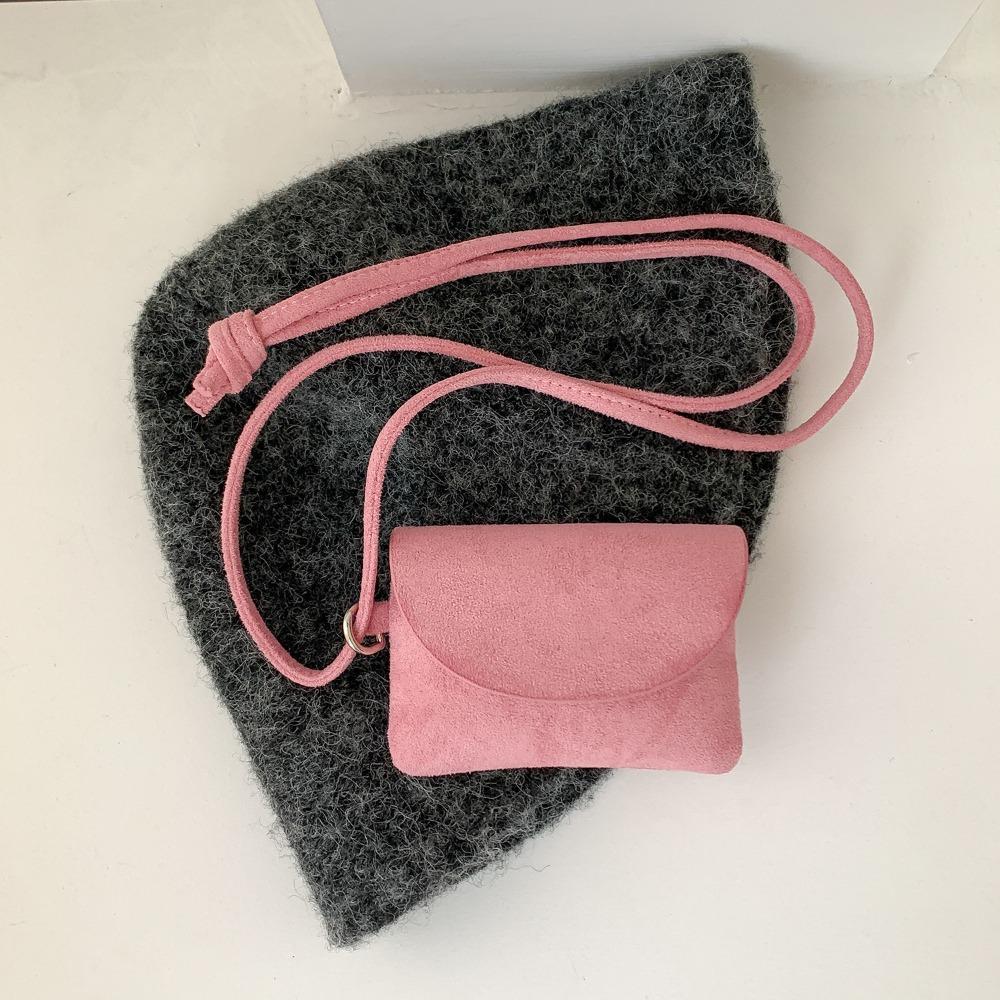 

Кошелек-шнурок из ПУ кожи, леопардовый принт, кармашек для помады и наушников, мини-сумка для хранения, для девочек/женщин розовый