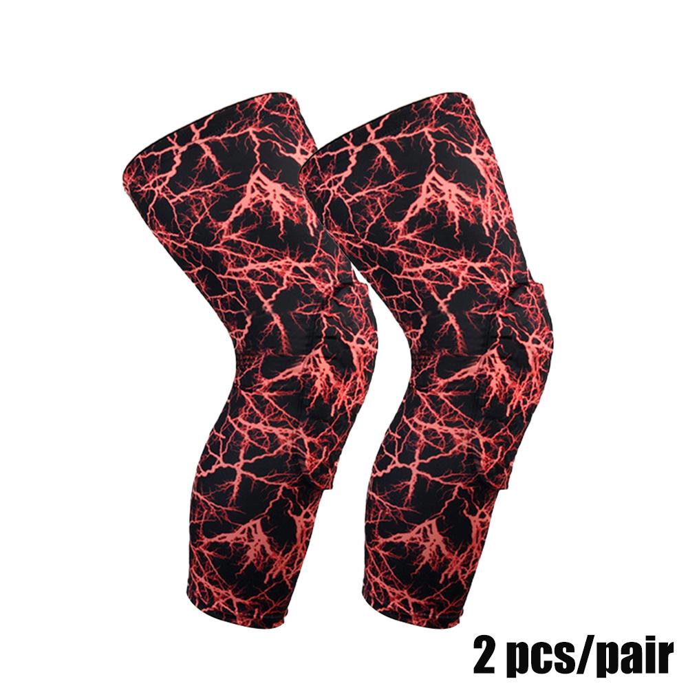 1 Pair Basketball Knee Pads Athletic Protector Leg Compression Sleeve Honeycomb Brace Kneepad Fitness Gear Volleyball Gym Support