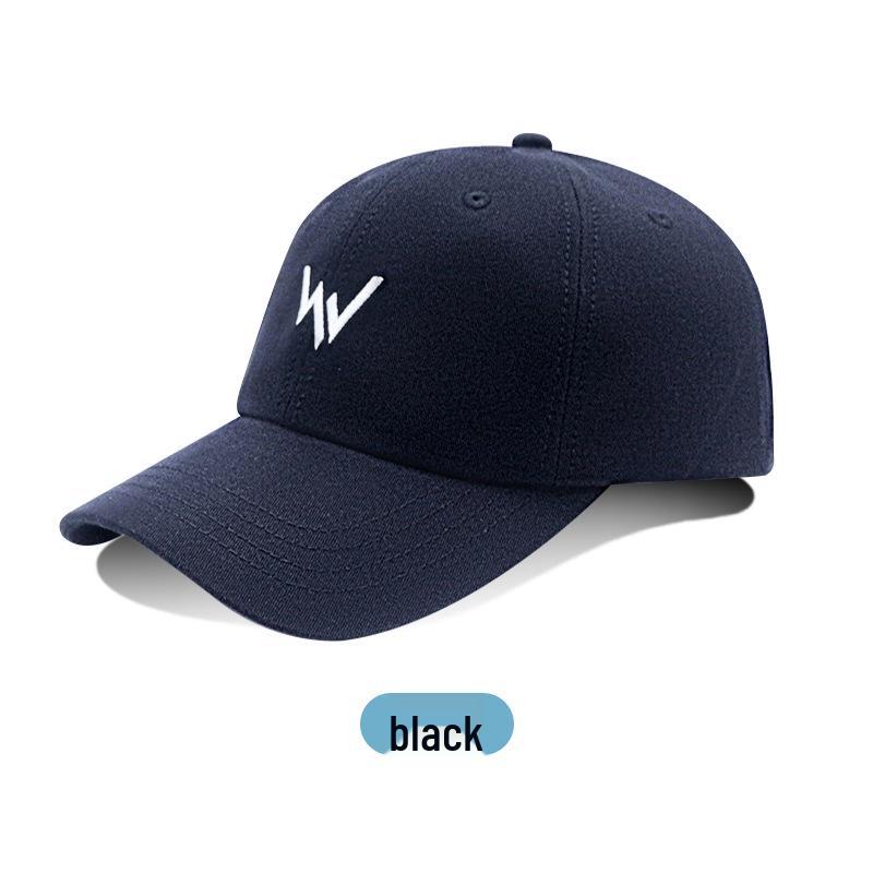 

Мужская бейсболка с мягким верхом для большой головы - Зимняя с изогнутым козырьком-утконосом, Минималистичная теплая шапка высокого класса L (58-60cm) чёрный