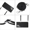 Geschikt voor Samsung S23ultra Huidgevoel Kaart Portemonnee Mobiele Telefoonhoesje S23plus Lanyard Meerdere Kaarten Leerhoesje S23 Mode Kaart Portemonnee