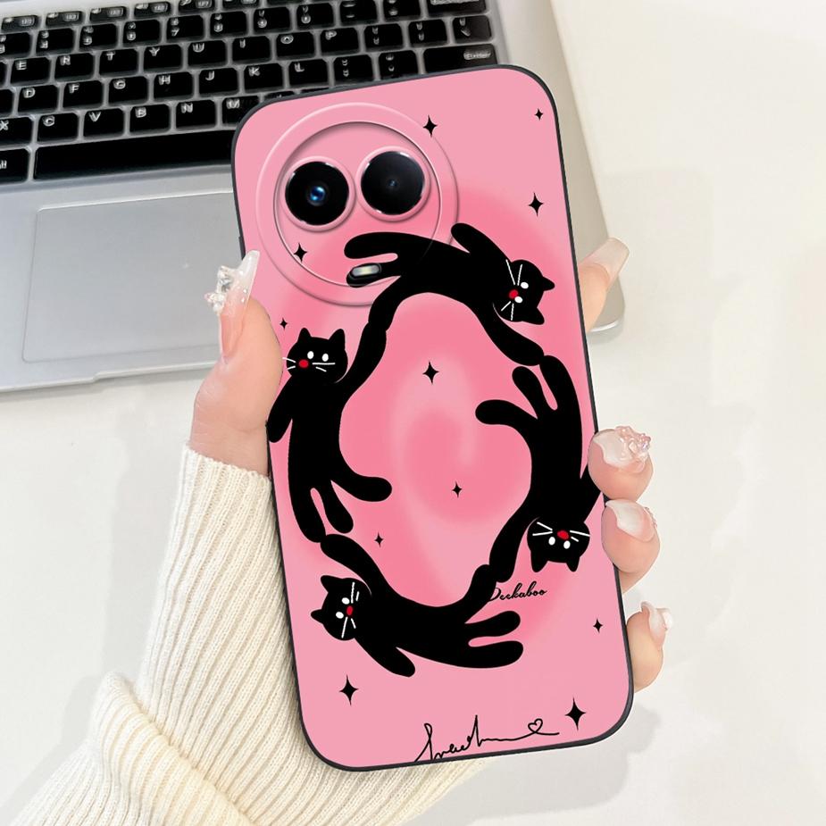 For Realme 11 5G Case RMX3780 Stylish Candy Painted Cover Shockproof Phone Case For Realme 11X Realme11 5G Soft TPU Fundas Coque
