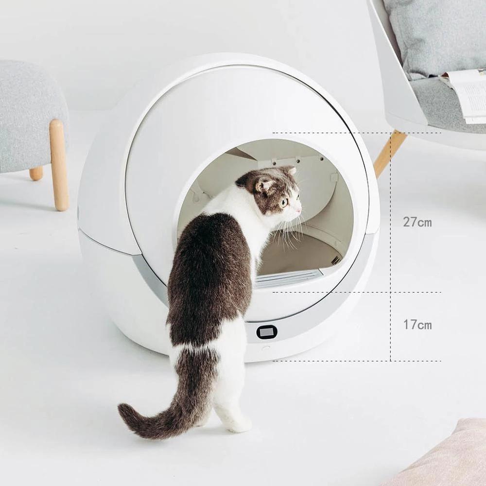 Smart Automatic Closed Cat Litter Box Large Self Cleaning Sand Toilet Training Cat Kit Cat Closed Toilet Sandbox Pet