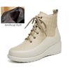 Fashion AIYUQI Snow Boots Women Wedge 2025 New Genuine Leather Winter Boots Women Large Size Non-slip Natural Wool Mom Ankle Boots Women