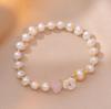 Japanese & Korean Style Shell Flower Freshwater Pearl Bracelet